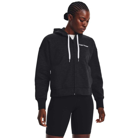 Bluza Under Armour Essential Fleece Script FZ Hoodie W (1374106-001)