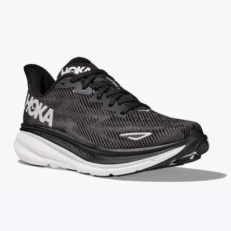 Buty do biegania damskie HOKA Clifton 9 Black/White (1127896-BWHT)