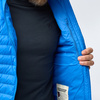 Wyprzedaż - Kurtka zimowa z kapturem męska Fjällräven Expedition Lätt Hoodie M UN Blue puchowa niebieska (F86119-525)
