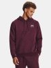 Bluza kangurka męska UNDER ARMOUR Essential Fleece z kapturem bordowa (1373880-601)