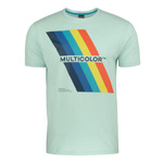 T-shirt męski Monotox MULTICOLOR JASNONIEBIESKI Niebieski (MX21021)