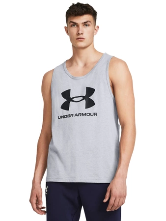 Bezrękawnik treningowy męski UNDER ARMOUR bawełniany szary (57723/1382883-035 )