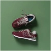 Sneakersy męskie New Balance 574 skórzane buty sportowe bordowe (ML574EVM)
