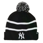 Czapka unisex 47 Brand NEW YORK YANKEES CUFF KNIT Czarny (B-BRKAW17ACE-BKD)