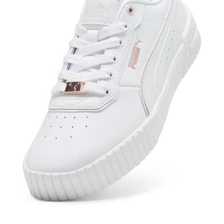 Wyprzedaż - Buty sportowe damskie Puma Carina 2.0 Lux sneakersy skórzane białe (395017-05)