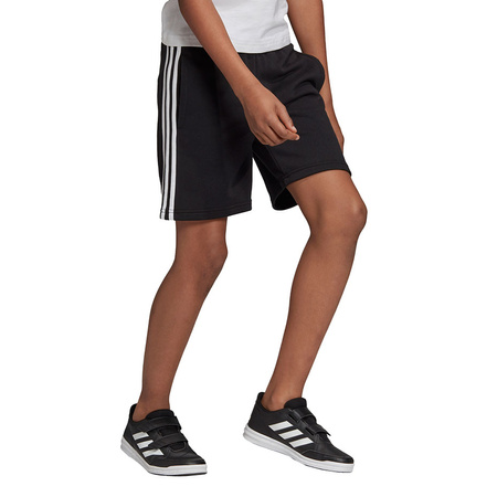 Spodenki dla dzieci adidas Essentials 3 Stripes Knit Short czarne (DV1796)