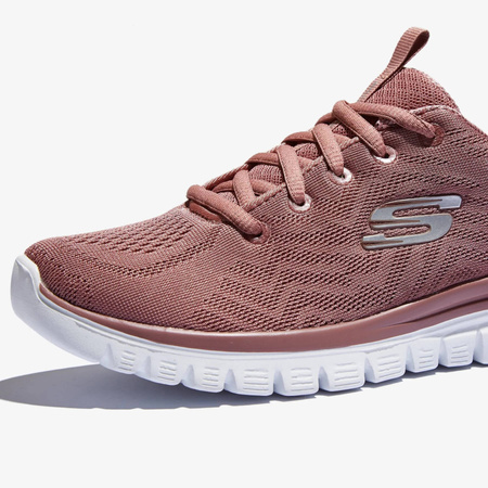 Buty sportowe damskie Skechers Graceful Get Connected sneakersy różowe (12615-MVE)