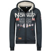 Bluza z kapturem męska Geographical Norway Gafont Men 007 rozpinana granatowa (WW6208H/GN/Navy)