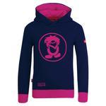 Bluza z kapturem dziecięca dla chłopca/dziewczynki Trollkids Kids Troll Sweater navy/magenta (138-114)