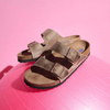 Klapki Birkenstock Arizona Soft Footbed Oiled Leather Tabacco Brown regular szerokie damskie/męskie (0552811)