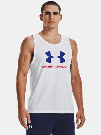 Koszulka sportowa męska Under Armour treningowa biała (1329589-104)