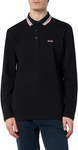 Longsleeve Polo męski BOSS Plisy NERO regular fit czarny (50506191-002)