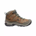Wyprzedaż - Trekkingi skórzane damskie Keen Circadia MID WP buty outdoorowe brązowe (KE-1026764)
