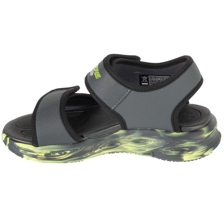 Skechers S-Lights: Sola Glow Sandal - Fusion Brights 407032L-CCBK Szare 28 (407032L-CCBK)