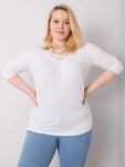 Biała wiskozowa bluzka plus size (RV-BZ-6329.43P)