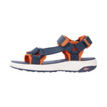 Sandały sportowe dziecięce dla chłopca/dziewczynki Trollkids Kids Lysefjord Sandal mystic blue/orange (666-142)