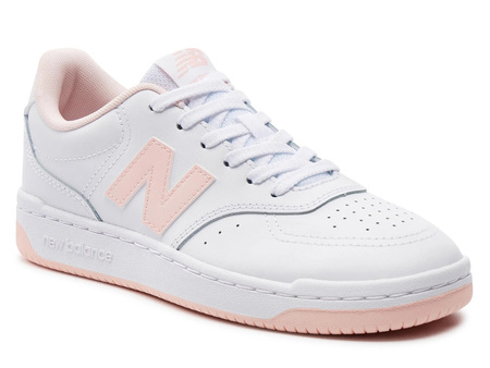 Buty sportowe damskie New Balance NB 80 ze skóry ekologicznej białe (BBW80WPK)