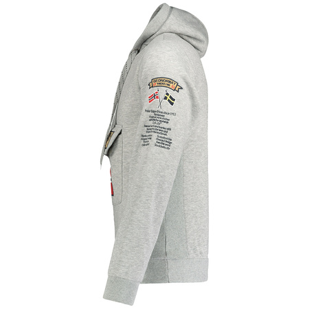 Bluza Geographical Norway GYMCLASS B-GREY EO DB MEN 100 mieszana szarość męska (WU6620H/GNO-Blended Grey)