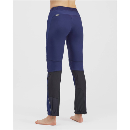 Wyprzedaż - Spodnie biegowe damskie Silvini Women Bottoms Soracte WP1145 wiatroszczelne z oddychającego materiału granatowe (3218-WP1145/3208)