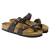 Klapki damskie Birkenstock Mayari Habana Narrow japonki na wąską stopę skóra nubukowa brązowe (0171323)