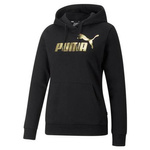 BLUZA PUMA ESS+ METALLIC LOGO HOODIE FL (849958-01)