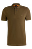 Wyprzedaż - Koszulka Polo męska BOSS Passenger VERDE slim fit brązowa (50507803-368)