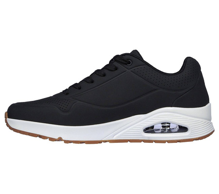 Wyprzedaż - Buty sportowe męskie czarne Skechers Uno Stand On Air sneakersy treningowe czarne (52458-BLK)