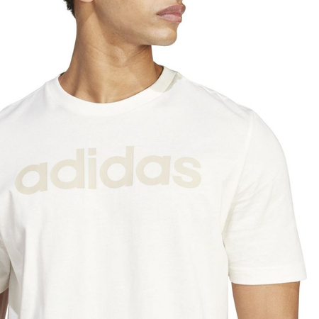 Koszulka adidas Essentials Single Jersey Linear Embroidered Logo Tee M (IS1345)