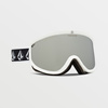 Gogle narciarskie damskie/męskie Volcom Footprints snowboardowe sportowe srebrne (VG0622116)