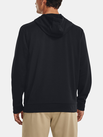 Wyprzedaż - Bluza sportowa męska Under Armour UA Armour Fleece Big Logo HD z kapturem czarna (1379743-001)