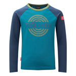 Bawełniany longsleeve bluzka z długim rękawem Trollkids Kids Preikestolen Longsleeve dla chłopca/dziewczynki (493-142)