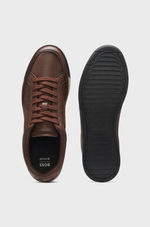 BOSS SNEAKER NITAN_LOWP_BU MEDIUM BROWN (50552880-210)