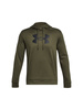 Wyprzedaż - Bluza z kapturem sportowa męska Under Armour UA Armour Fleece Big Logo HD zielona (1379743-390)