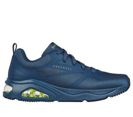 Buty sportowe męskie Skechers Tres-Air Uno Modern Aff-Air sneakersy granatowe (183071-BLU)