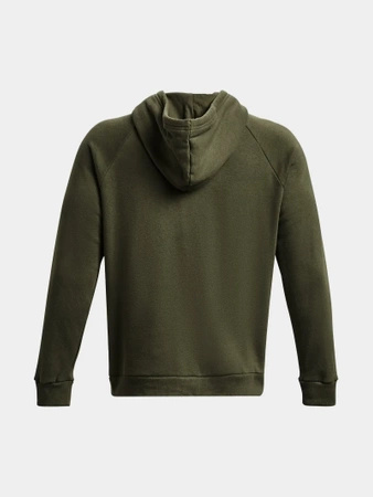 Wyprzedaż - Bluza z kapturem sportowa męska Under Armour UA Armour Fleece Big Logo HD zielona (1379743-390)