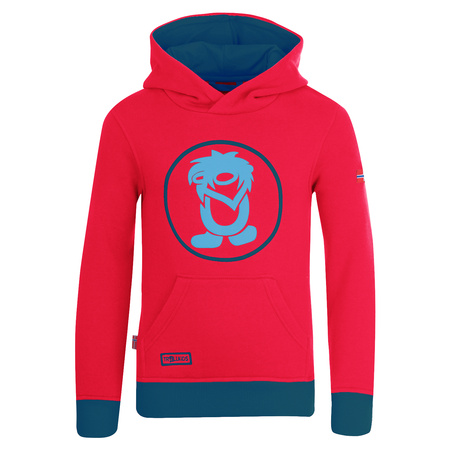 Bluza z kapturem dziecięca dla chłopca/dziewczynki Trollkids Kids Troll Sweater spicy red/dolphin/petrol (138-414)