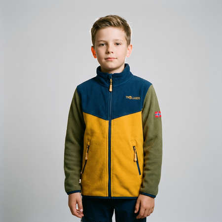 Kurtka polarowa Trollkids Kids Oppdal Jacket XT bluza rozpinana wielokolorowa (414-331)