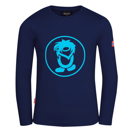 Bluzka z długim rękawem dziecięca TrollKids Kids Troll Longsleeve navy/medium blue granatowa (343-117)