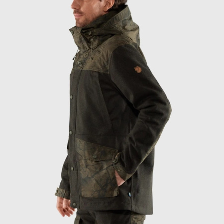 Wyprzedaż - Kurtka softshellowa męska Fjällräven Värmland Wool Jacket M outdoorowa zielona (F86903-633-636)