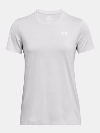 Koszulka sportowa damska UNDER ARMOUR Tech™ Twist szybkoschnąca szara (1384230-014)