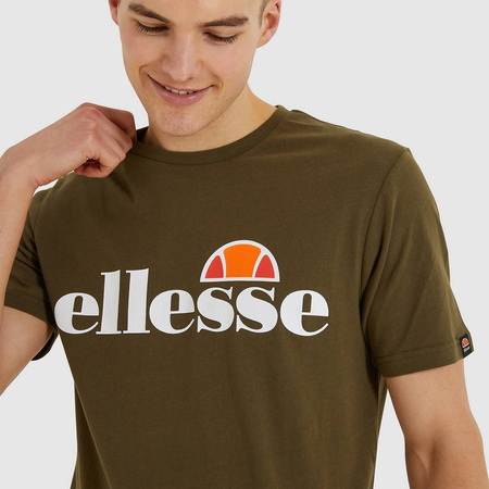 Koszulka męska Ellesse SL Prado T-Shirt Khaki sportowa bawełniana zielona (SHC07405-506)