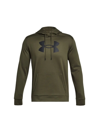 Wyprzedaż - Bluza z kapturem sportowa męska Under Armour UA Armour Fleece Big Logo HD zielona (1379743-390)