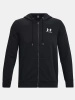 Bluza rozpinana męska Under Armour Essential Fleece Full-Zip sportowa czarna (1373881-001)