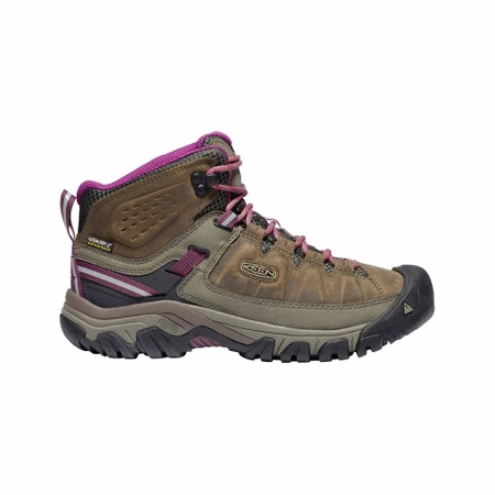 Buty trekkingowe damskie Keen Targhee III MID WP skórzane wodoodporne brązowe (KE-1018178)