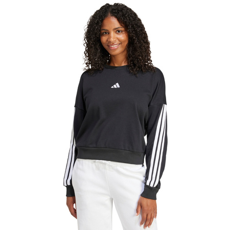 Bluza damska adidas Essentials 3-Stripes French Terry czarna (JE0016)