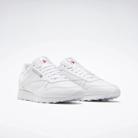 Buty sportowe męskie Reebok Classic Leather snekaersy niskie skórzane białe (100008492)