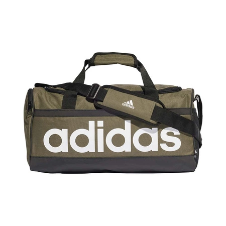 Torba sportowa Adidas Linear Duffel S Olistr/Black/White zielona (HR5354)