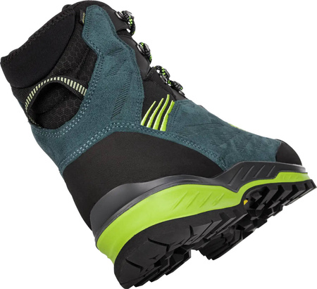 Buty trekkingowe męskie Lowa CADIN GTX II MID steel blue/lime gore-tex zimowe wodoodporne (210095 9701)