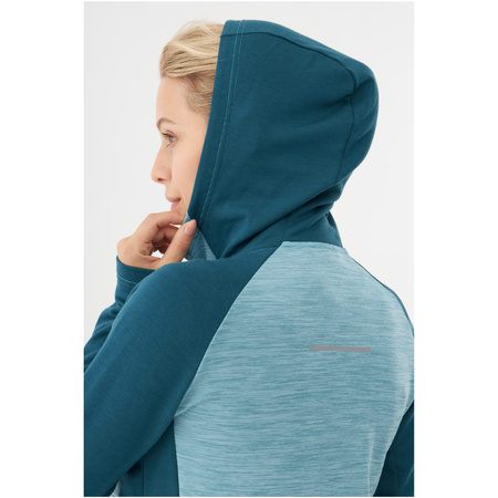 Bluza sportowa damska Viking Delmore Hoodie Lady z kapturem turkusowa (720/25/5584/7000)