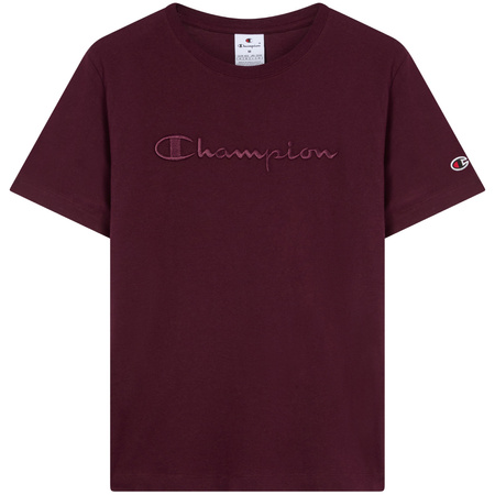 Koszulka damska Champion SS Tee bordowa (118382 RS522)